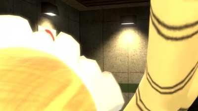 Scientist get's assaulted by anime / Original:  