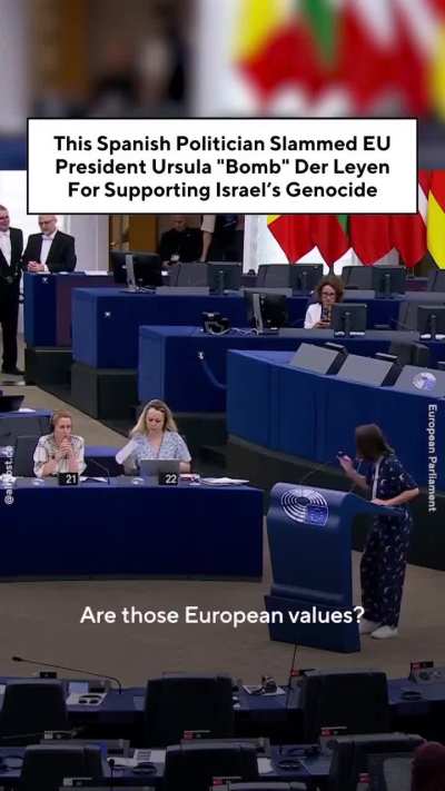 Spanische Europaabgeordnete Irene (Machinegun) Montero zerlegt von der Leyen und Kallas - Wenn ihr in den Krieg ziehen wollt, zieht alleine
