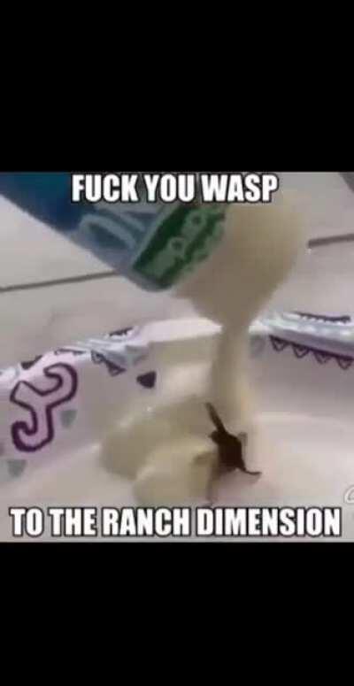 Banish to hell you spawn of satan