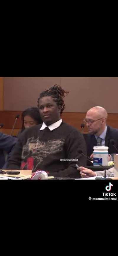 Thug saying I love you to Mariah in court. 