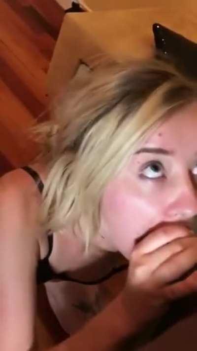 Blond Girlfriend Sucks And Rides Huge BBC