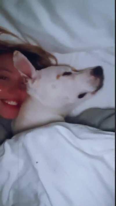 Sydney | Cutie with her dog | IG Story | September 2023 