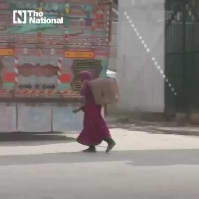 Afgan Children Hiding Under Trucks 🚚