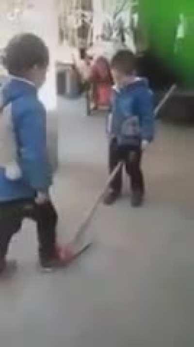 Let’s play jump on the shovel!