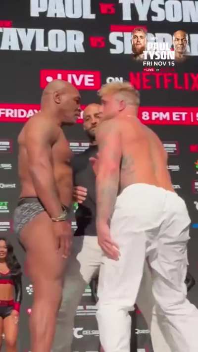 Alternate angle showing the reason Mike Tyson slapped Jake Paul