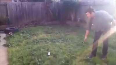 Lets do some math: Knife + Paint Spray Can =