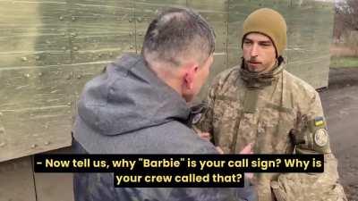 Ukrainian soldier with the call sign Barbie talks about the Bradley