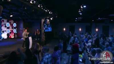 Televangelists speaking in tongues