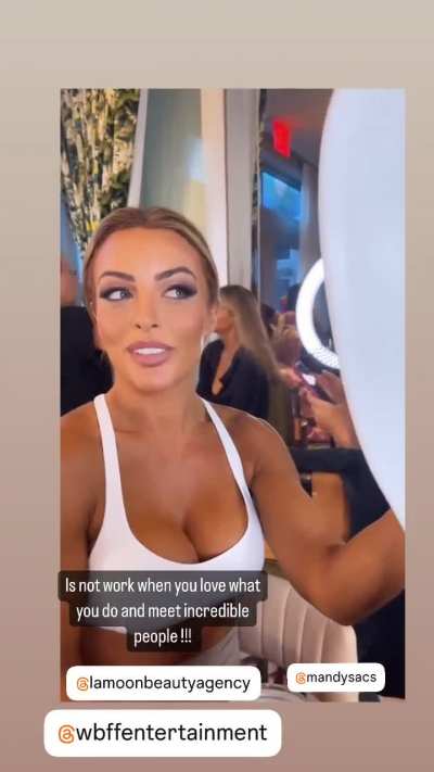 Mandy Rose admiring herself