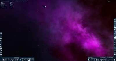 I just discovered SpaceEngine and it's incredible, it's a 1:1 scale space simulator!! you can travel freely at the speed you decide and you can visit every little point in space