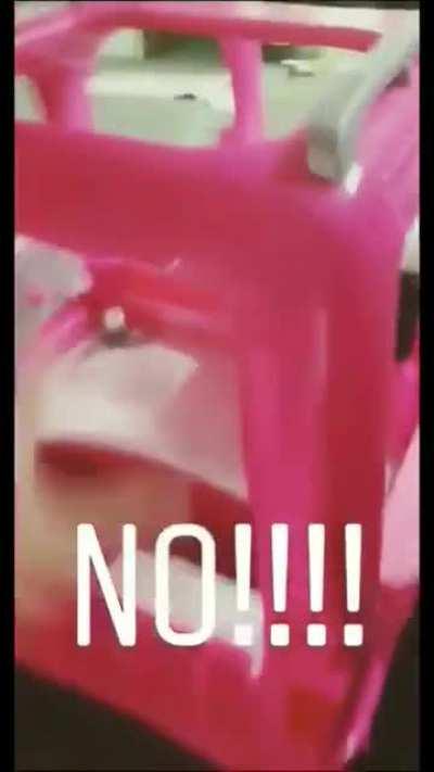 Assemble kid's present together in office and not check door size