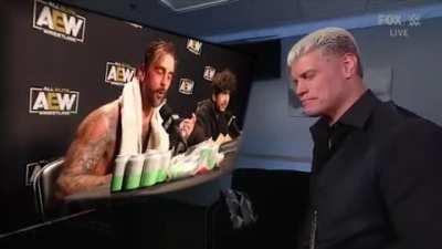 Cody reminiscing on a dodged bullet