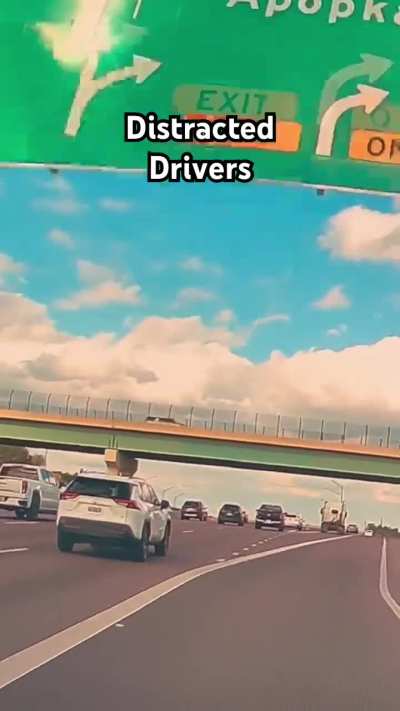 [oc] 2 drivers miss their turn and nearly crash