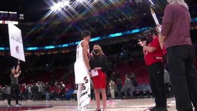 [Highlight] Anfernee reveals his Grandfather passed away from cancer last night and dedicates his game to him