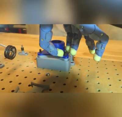 Robot hand autonomously assembling parts at faster-than-human speeds