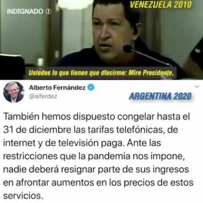 “Piensan que la Argentina se vuelve Venezuela porque regula derechos en favor de la gente” - Alberto Fernandez