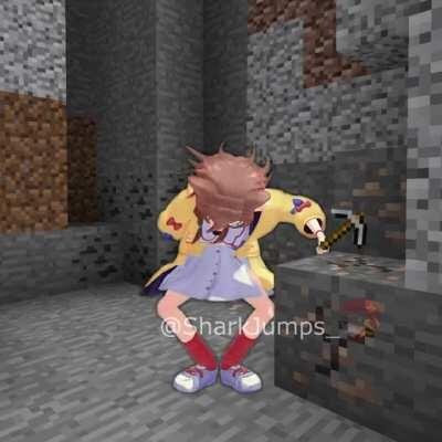 Korone Plays Minecraft