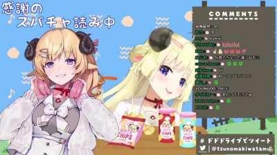 I think Watame likes the birthday illustration from Ina.