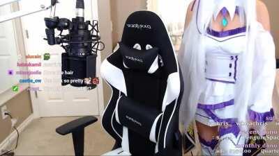 Jodi's Emilia cosplay