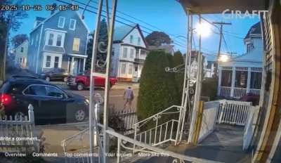 Guy down the street from me decided to light a leftover fireworks this morning. Bunch of blood on the ground