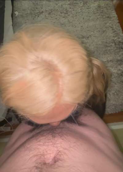 Step bro loves coming home after class, I always suck his cock 