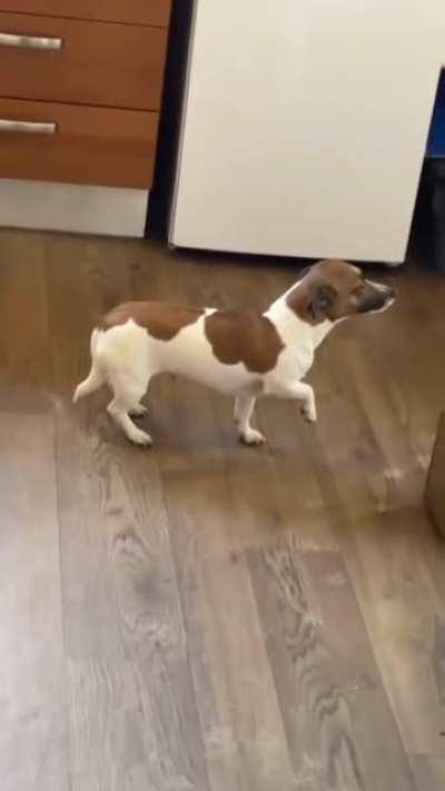 Acting like he was a statue