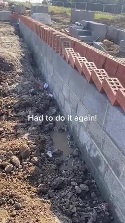 Bricks falling perfectly