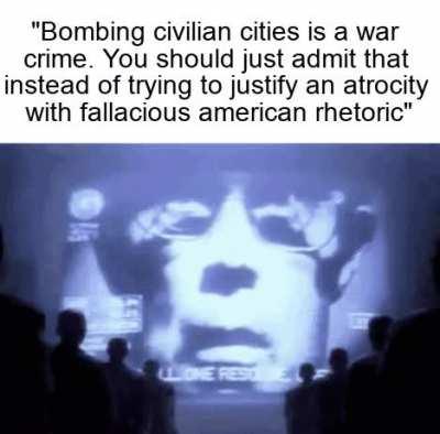 there were no alternatives uhh a ground war wouldve been worse uhhm the japanese never wouldve surrendered uhmmh eisenhower himself called the bombings unnecessary wait no scratch that