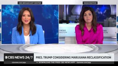 Trump considering marijuana reclassification