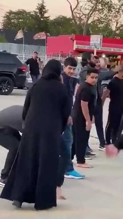 White woman joining Shia ritual thinking they are dancing