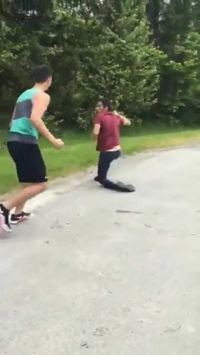 damn he really charged up that last punch