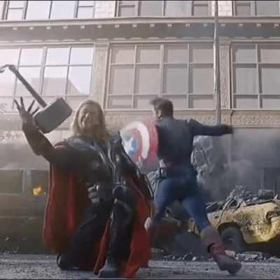 To catch his Mjölnir