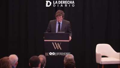 Milei anunció ante líderes empresariales en Los Ángeles que, si el gasto aumenta un 2% del PBI, recortará de inmediato otro 2,1%.