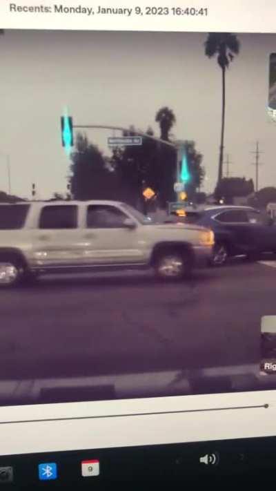 T Boned Hit and Run during Los Angeles’ Torrential Downpour