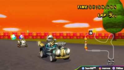 Fat guy barely edges out the end