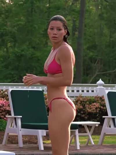 Jessica Biel in her prime (AI ENHANCED SLOWMO)