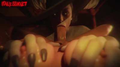 Alcina Dimitrescu loves to suck (ITAlessio)