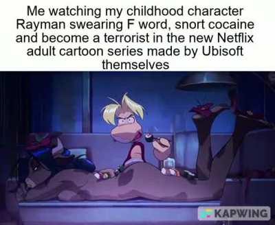 I got news about Rayman in 2023 and is was surprising…(p.s actual scene in Captain laserhawk made by Ubisoft)