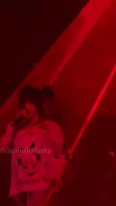 Billie dancing and arching her back