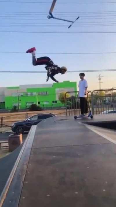 Backflip scooter exchange