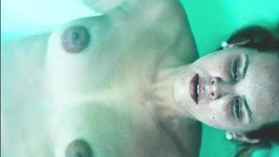 Louise D'Tuani showing her great boobs in Netflix brazilian film Burning Betrayal (2023)