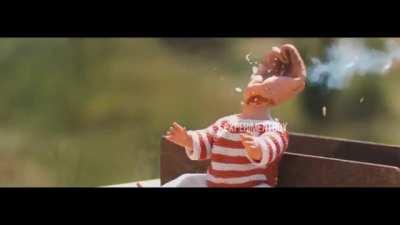 Slow motion of me re-peaking Gluhar