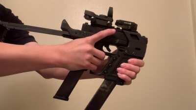 Video of holster and flux brace in action.