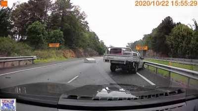 Road Raging Tradie Wipes Out