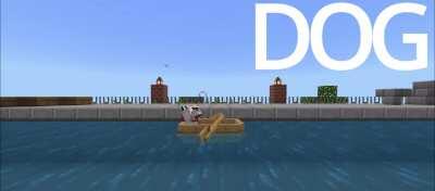 Boat dog but in Minecraft. Maybe my favorite thing I’ve ever made