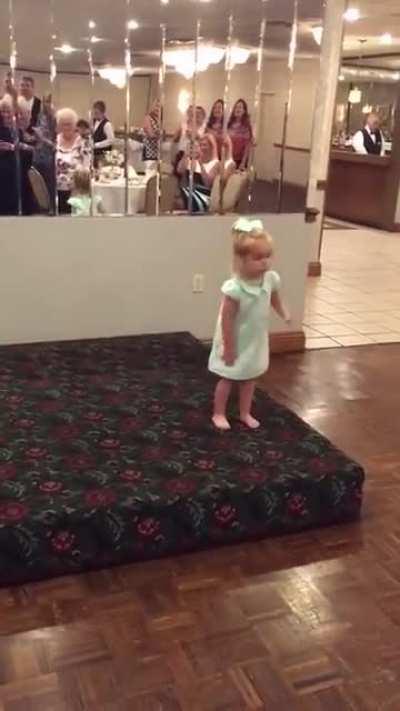 This family seems pretty proud that this little one is keeping traditions alive.