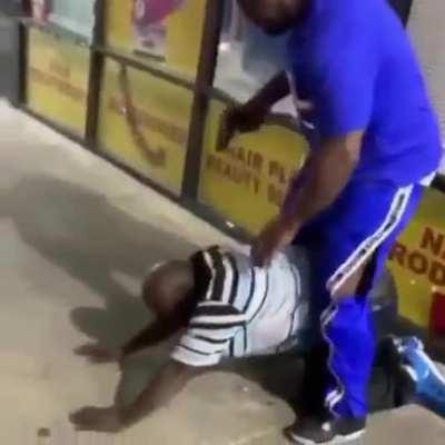 Man pistol whips pedo for trying to talk to his daughter