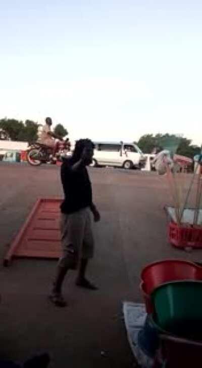 Helmets not included