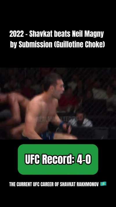 The UFC career of Shavkat Rakhmonov