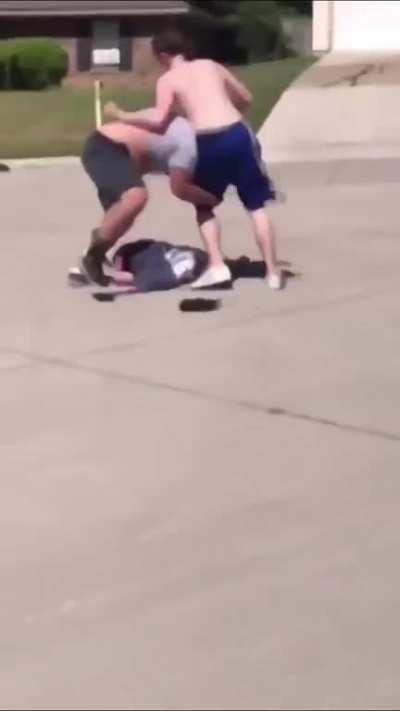 Mom has to save 2 dudes from 1